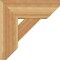 Ekena Millwork Traditional Slat Rough Sawn Bracket w/ Offset Brace, Western Red Cedar, 8"W x 20"D x 20"H BKT0806X20X20TRA06RWR - alternate 2